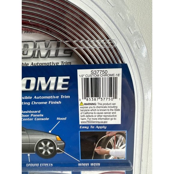 Cowles S37750 Custom Chrome Molding 1/2" Wide by 18ft Long Made in USA - Picture 3 of 3